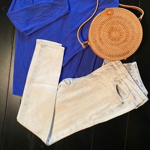 Light gray stone wash old navy jeans sz 4 rockstar